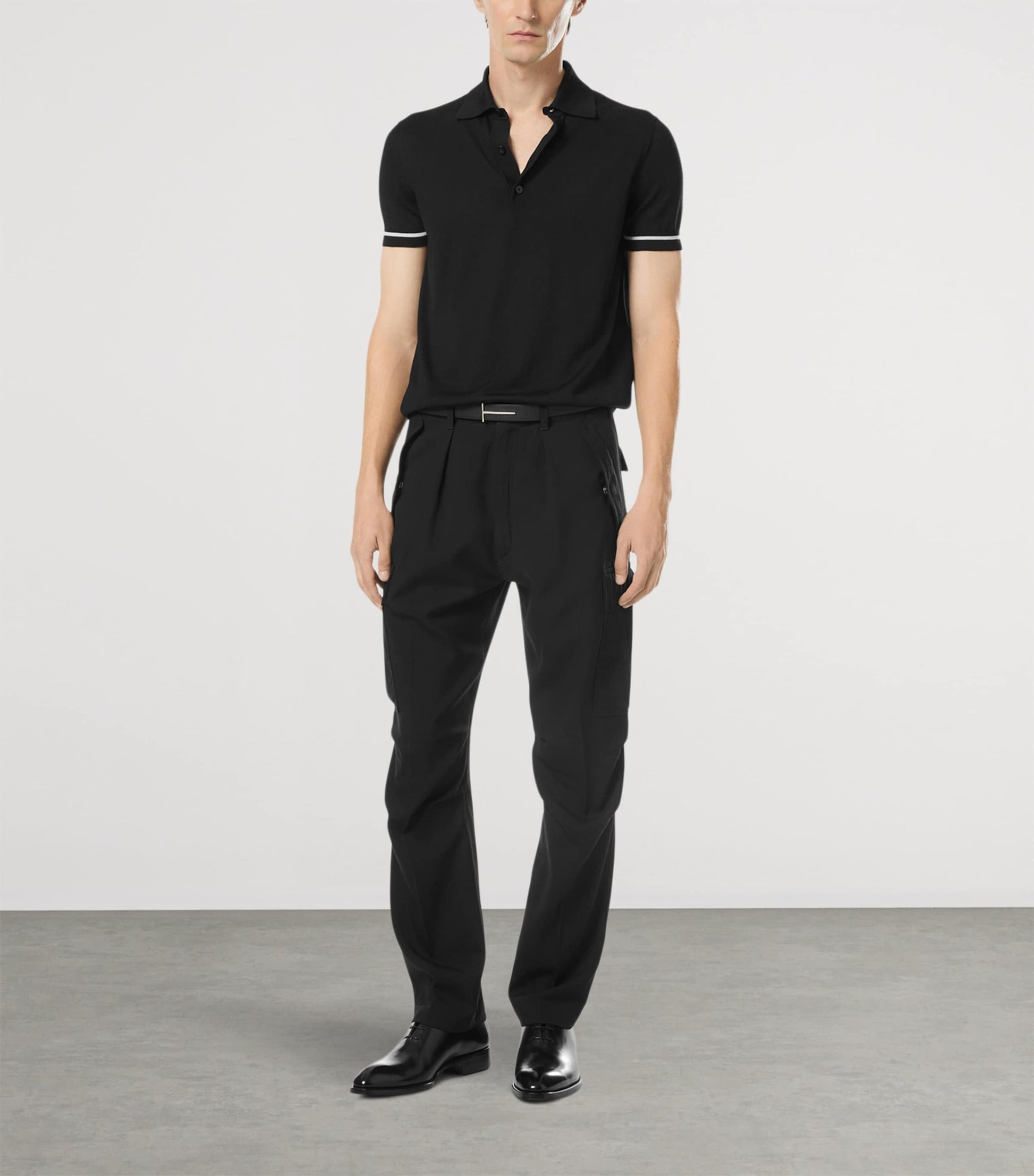 Cashmere-Silk Polo Shirt