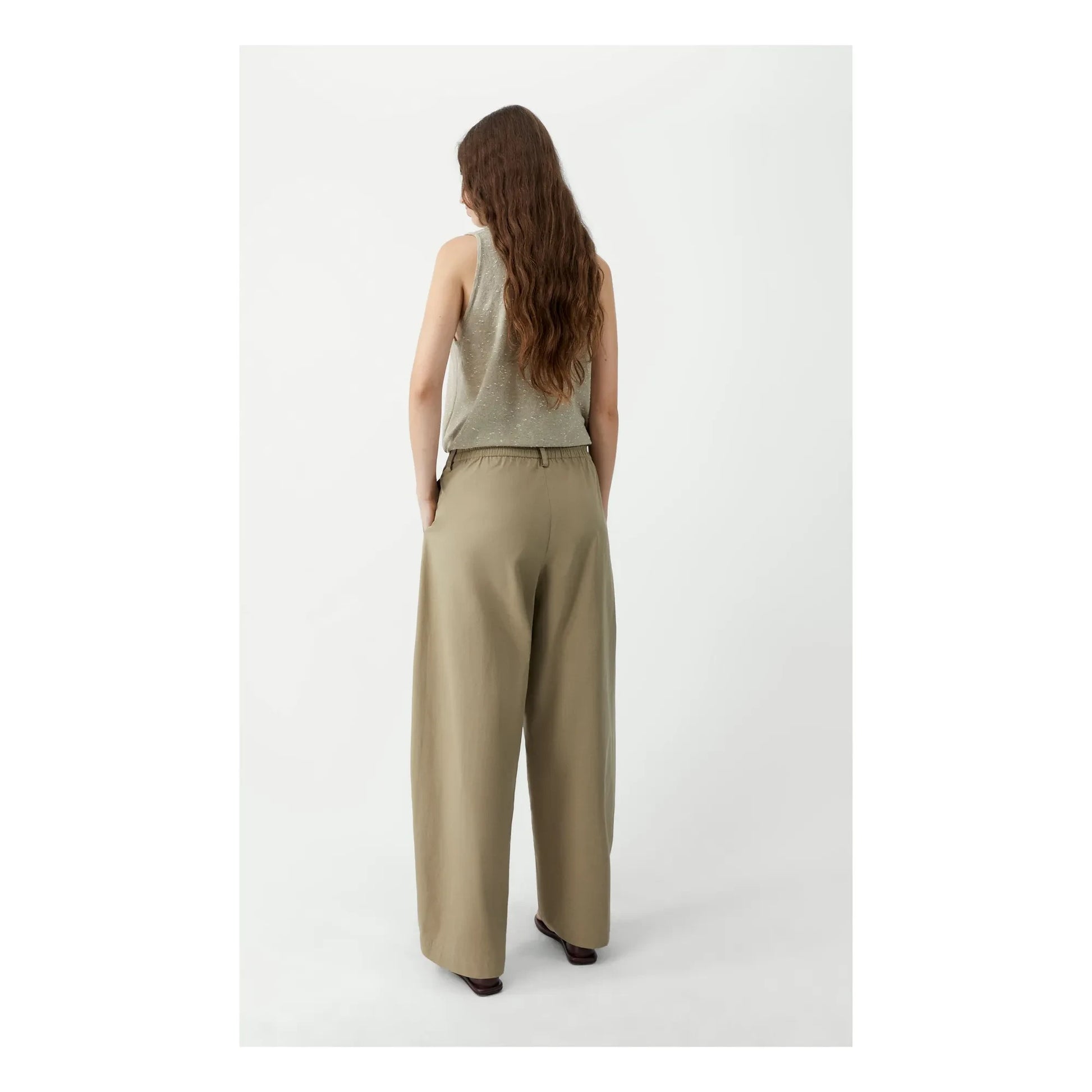 Cordera - Linen and cotton balloon pants | Camel