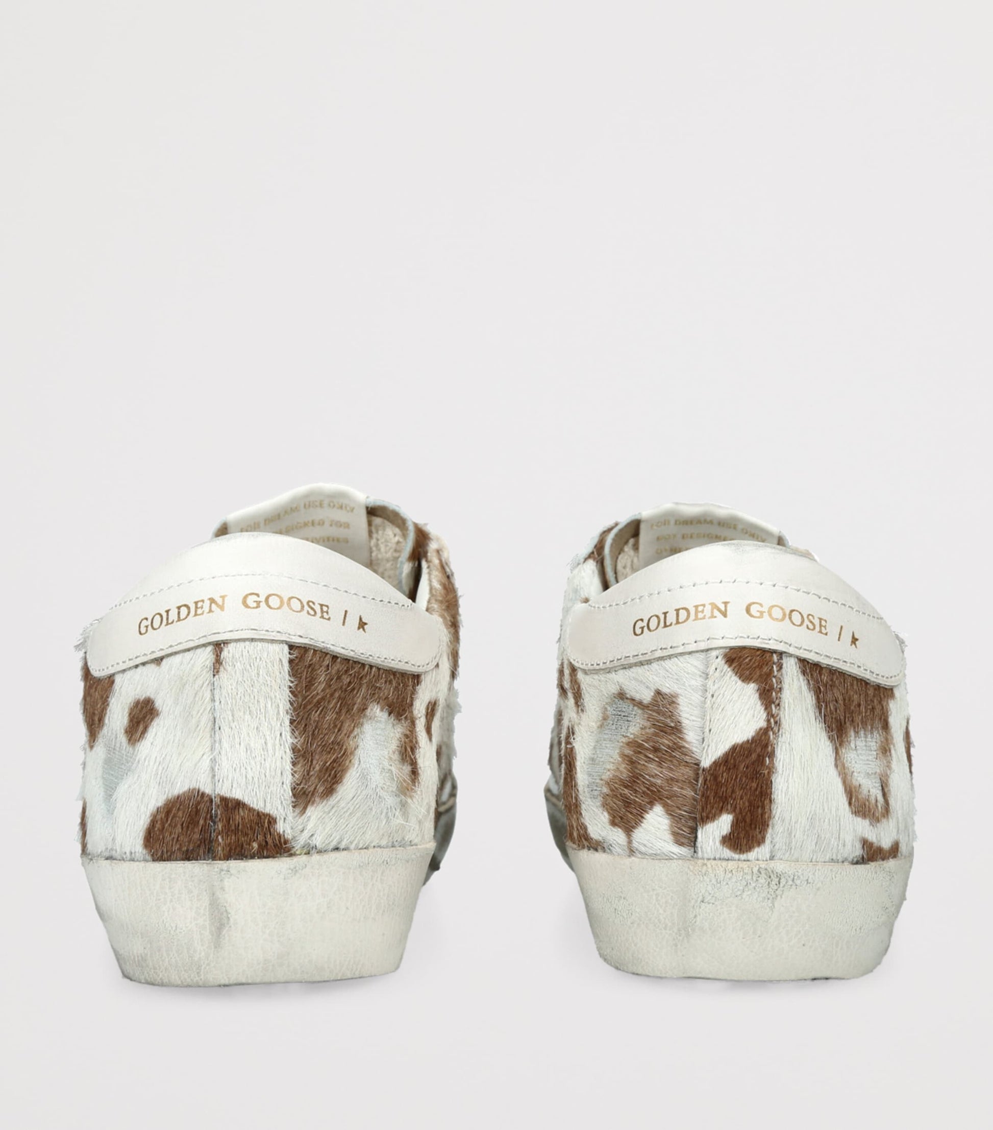 Golden Goose Brown Pony Hair Super-Star Sneakers