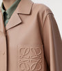 LOEWE Beige Leather Pyjama Blouse