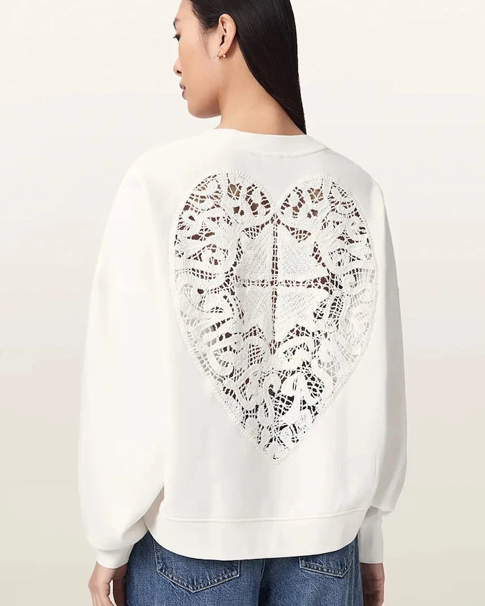 AllSaints kadın pamuklu sweatshirt ESME