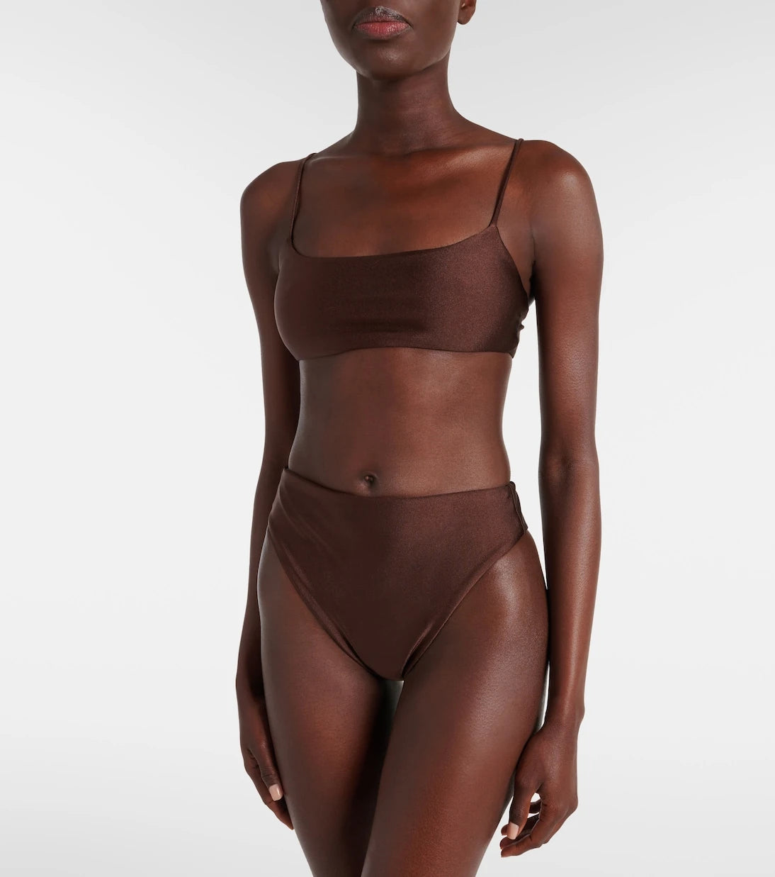 Jade Swim - Incline high-rise bikini bottoms