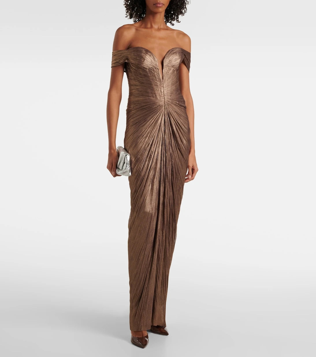 Maria Lucia Hohan - Tia draped off-shoulder corset gown