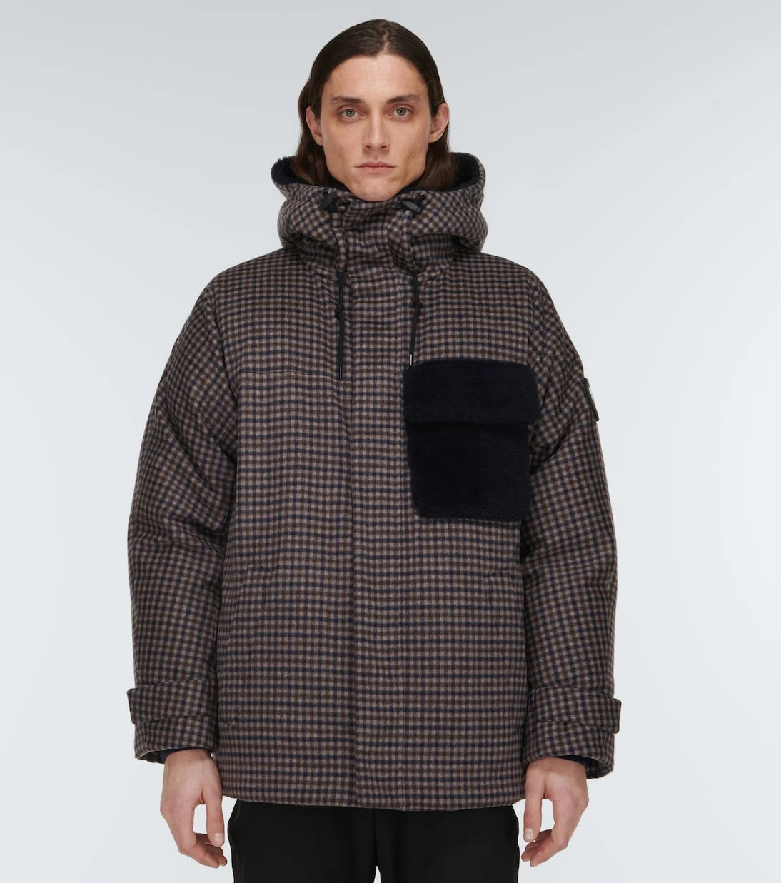 Giorgio Armani - Checked cashmere down jacket