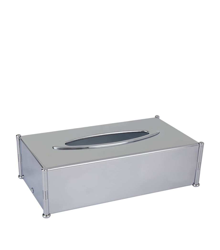 Cylinder Chrome Tissue Box