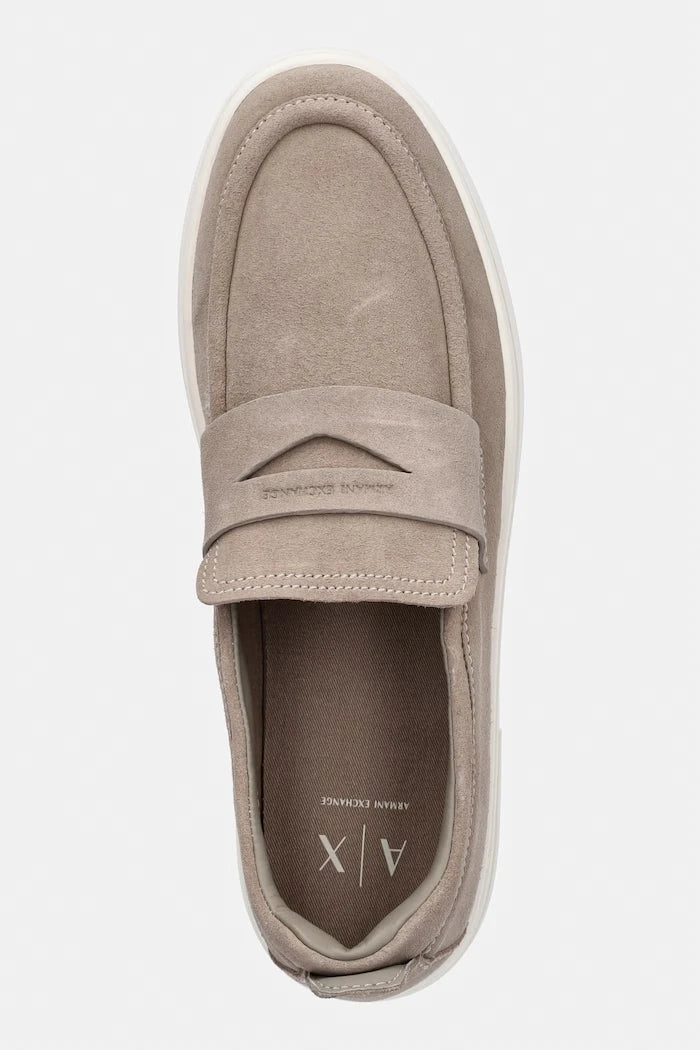 Armani Exchange мокасини мъжки от велур