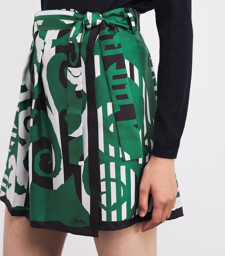 Silk Midi Skirt