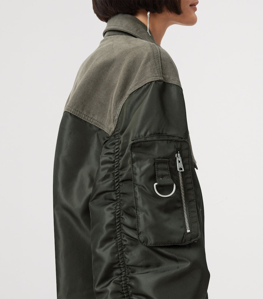 Green Hybrid Verity Bomber Jacket