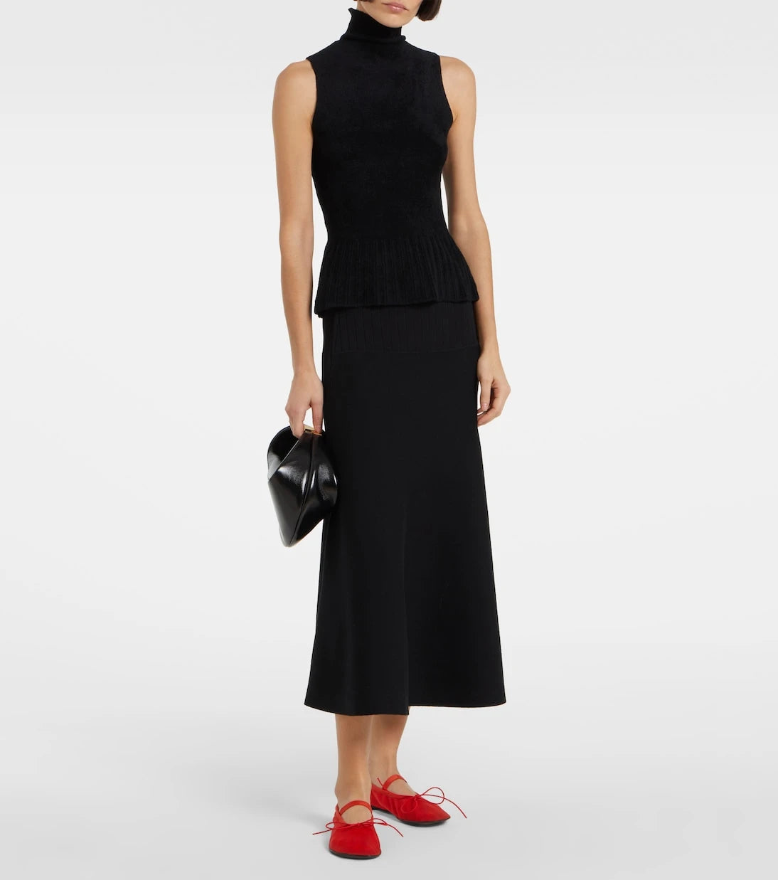 Proenza Schouler - تنورة كاتالينا متوسطة الطول من مجموعة وايت ليبل