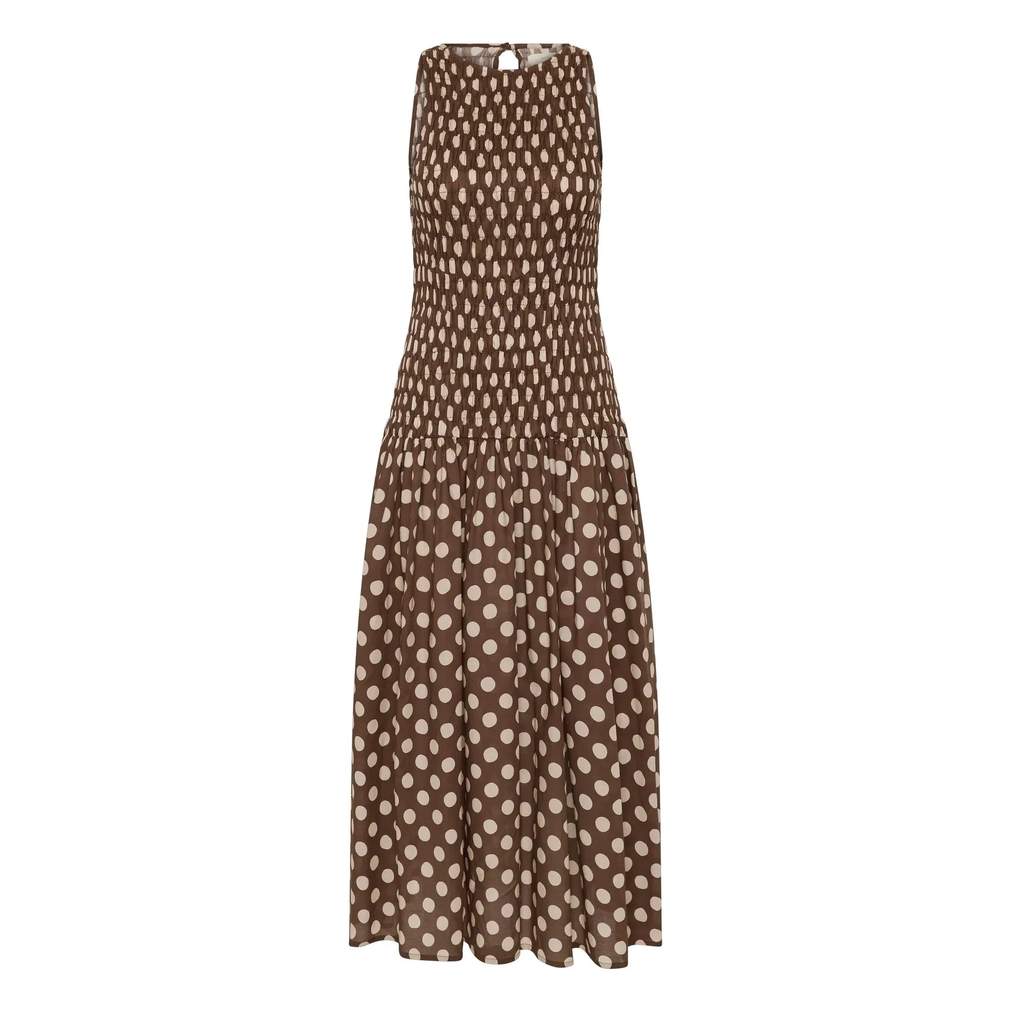 Faithfull the Brand - Luisa Cotton Dots Dress | Chocolate