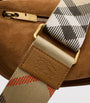 Burberry Beige Suede B Clip Shoulder Bag