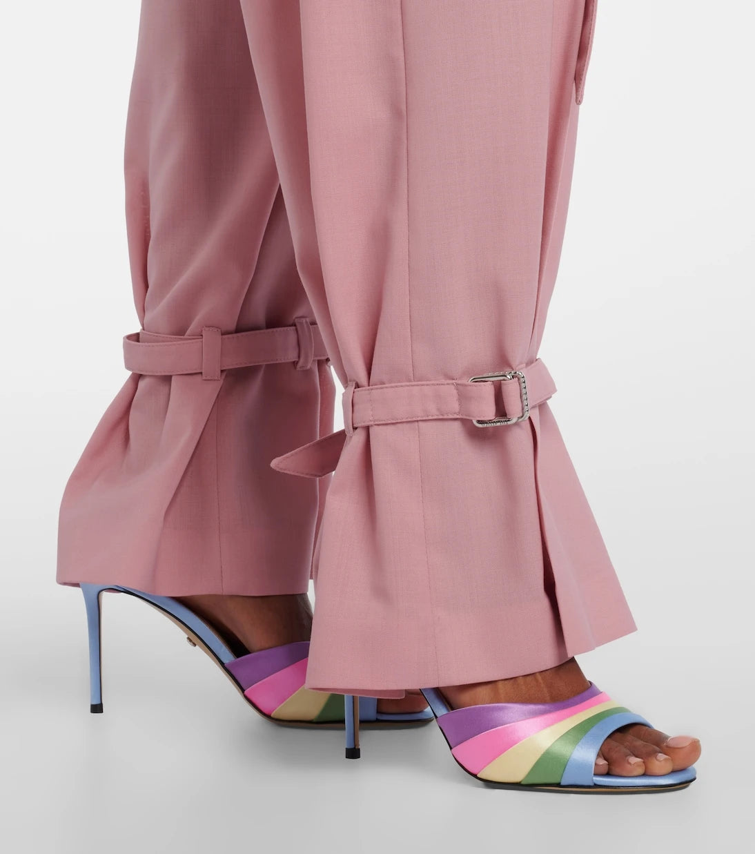 Mach & Mach - Gradient 95 satin mules
