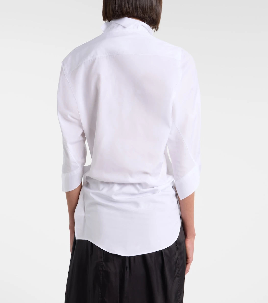 Junya Watanabe - Draped cotton poplin shirt