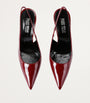 Paris Texas Burgundy Patent Leather Lidia Slingback Pumps 105