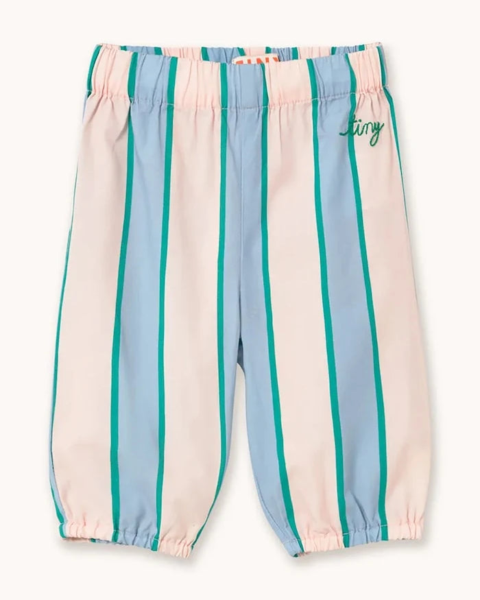 Детски памучен панталон Tinycottons RETRO STRIPES POPLIN BABY PANT