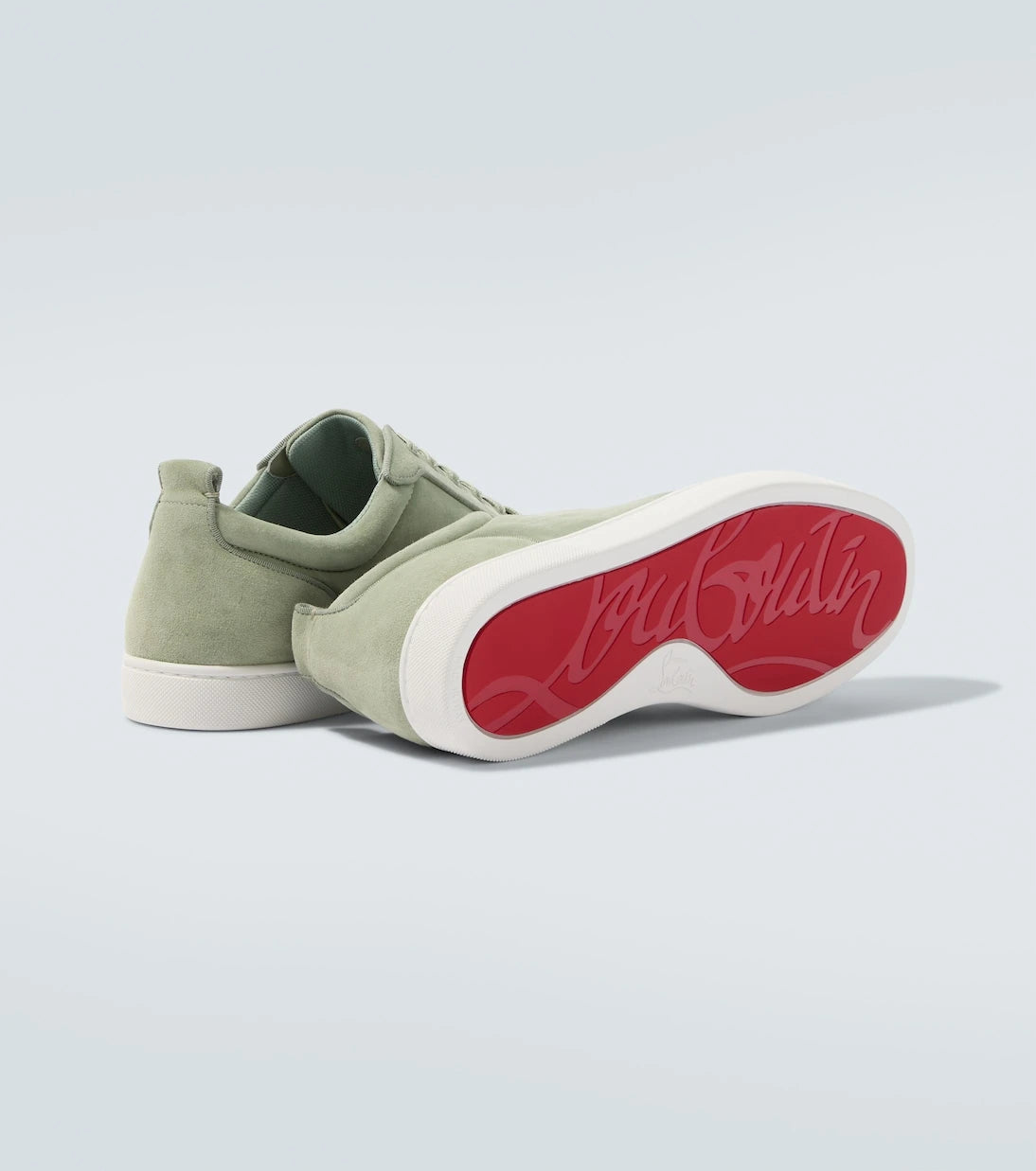 Christian Louboutin - Louis Junior Spikes suede sneakers
