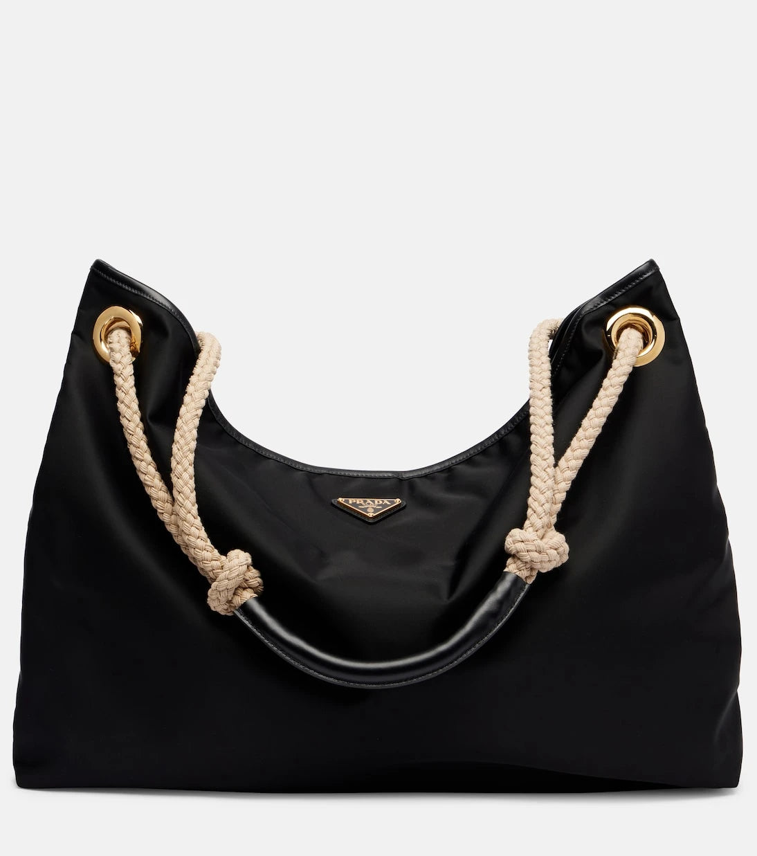 برادا - حقيبة كتف Prada Marinier الكبيرة من النايلون المعاد تدويره