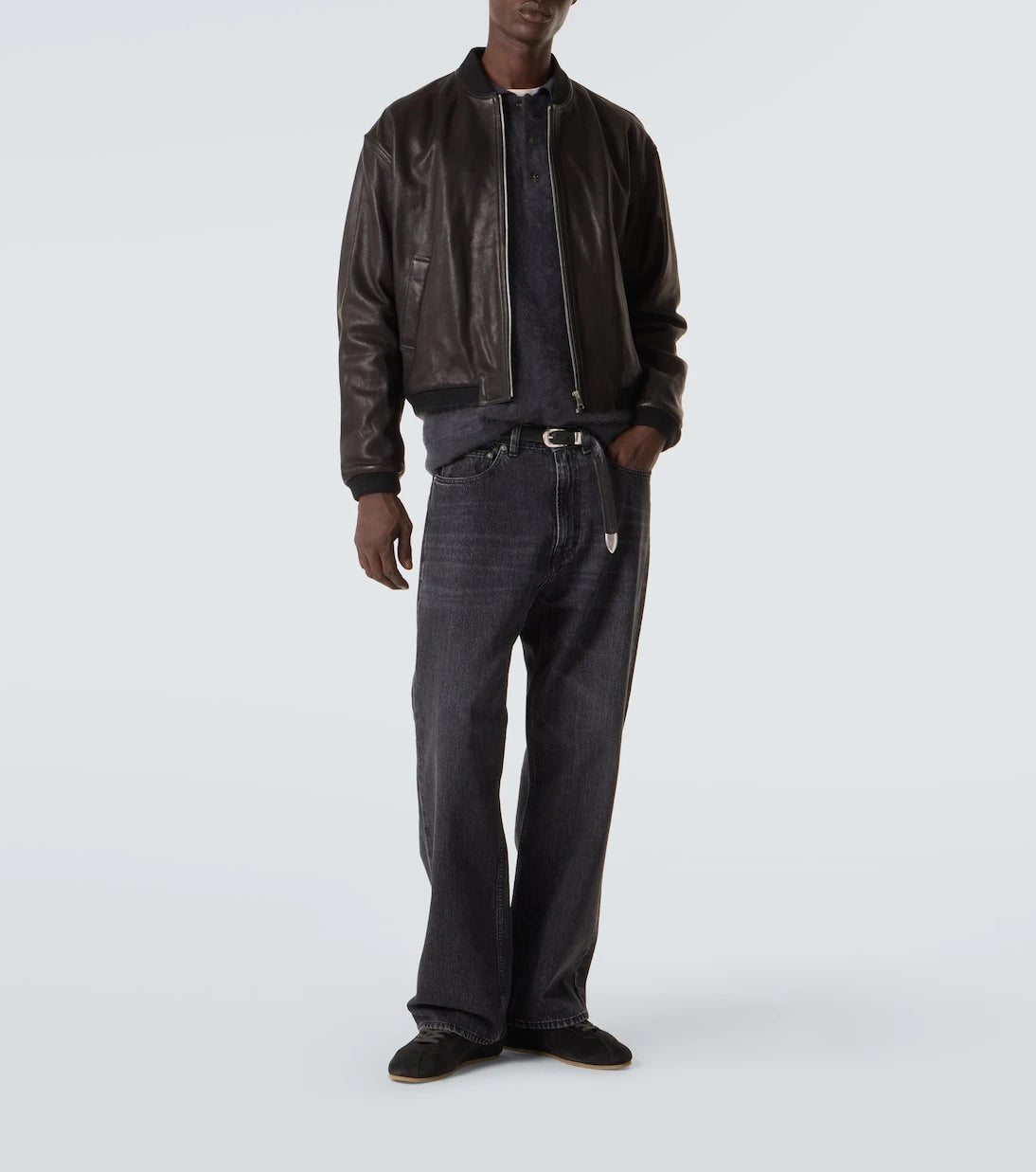 Frame - Leather bomber jacket