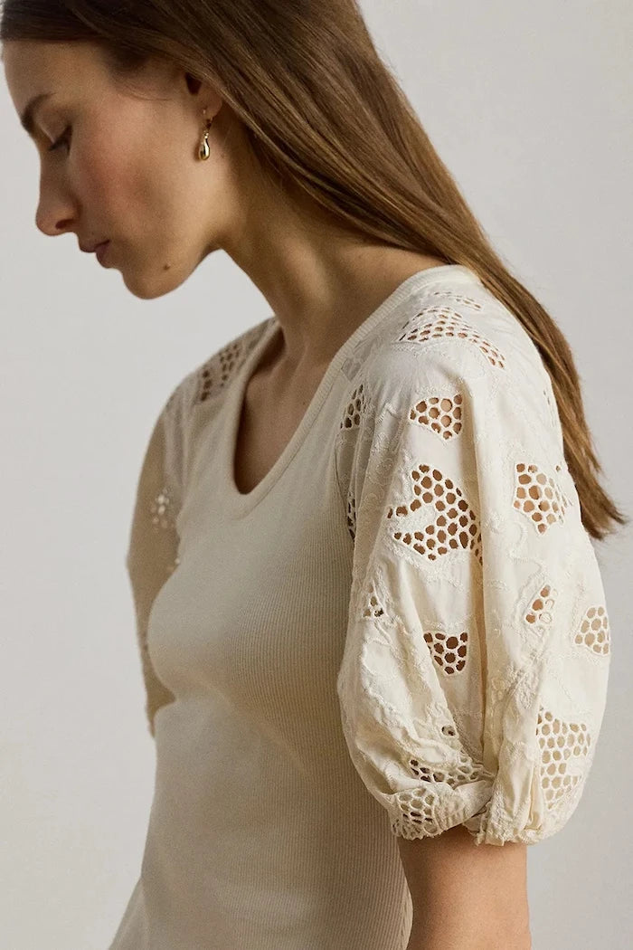 Lauren Ralph Lauren pamuk ve elastan elbise