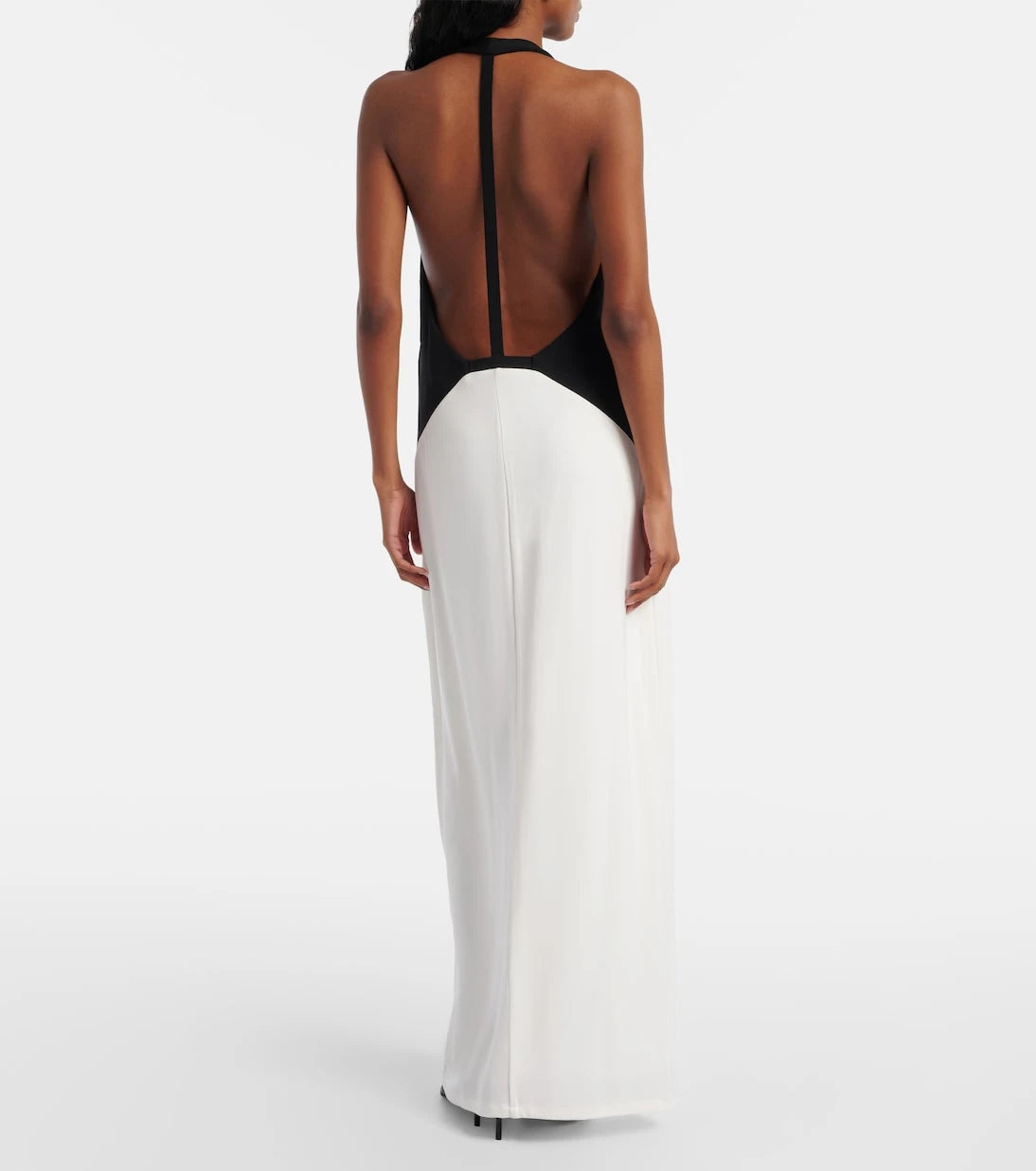 Adriana Degreas - Halterneck jersey maxi dress