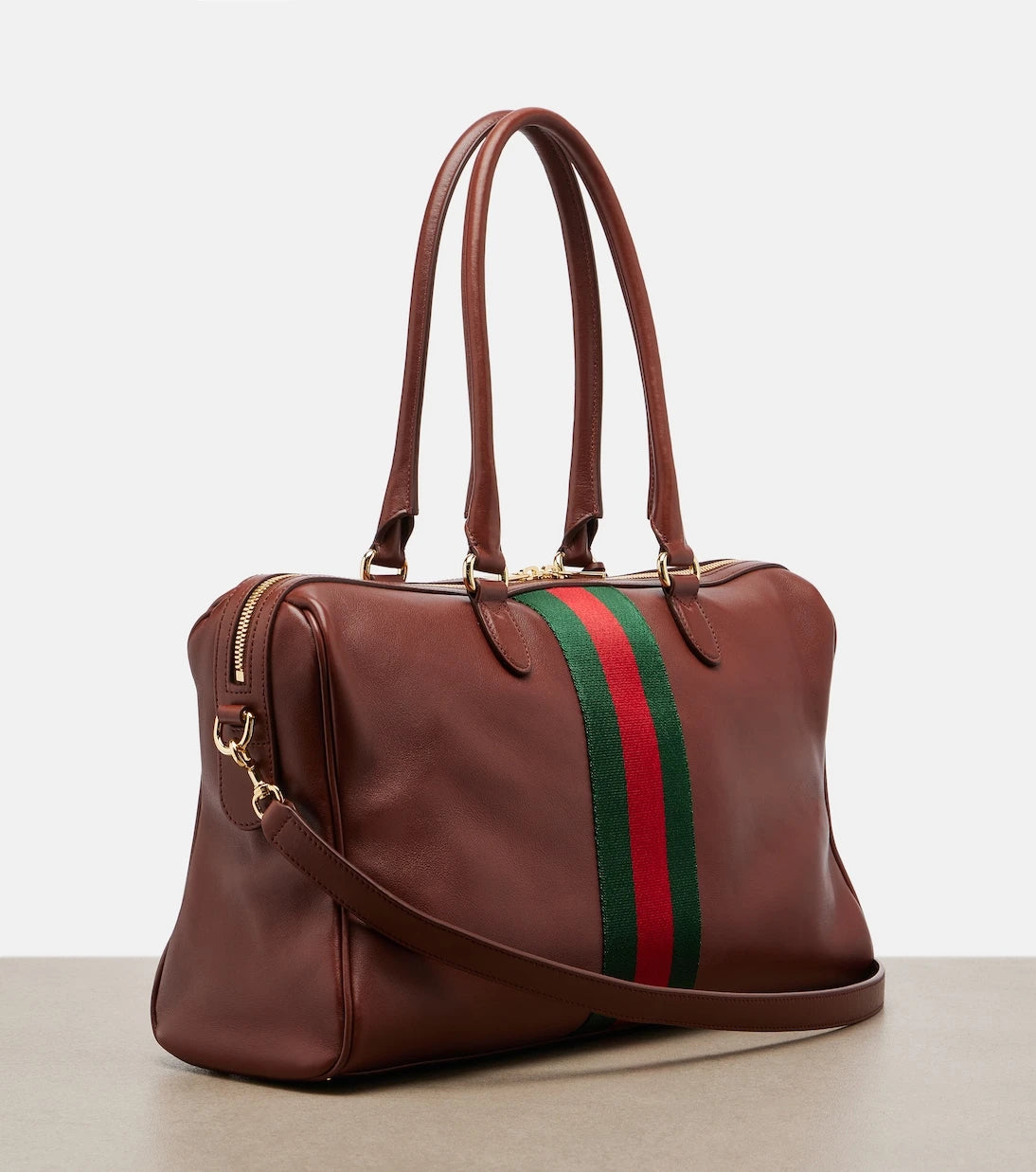 Gucci - Borsetto Large leather bowling bag