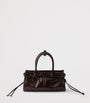 Prada Brown Mini Leather Bonnie Top-Handle Bag
