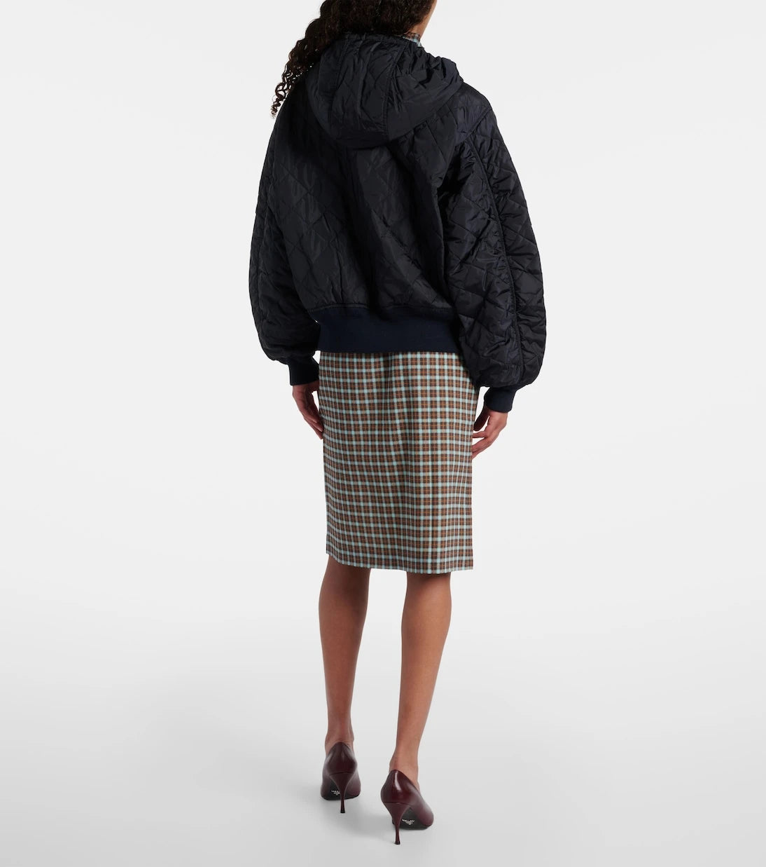 Prada - Hooded quilted jacket