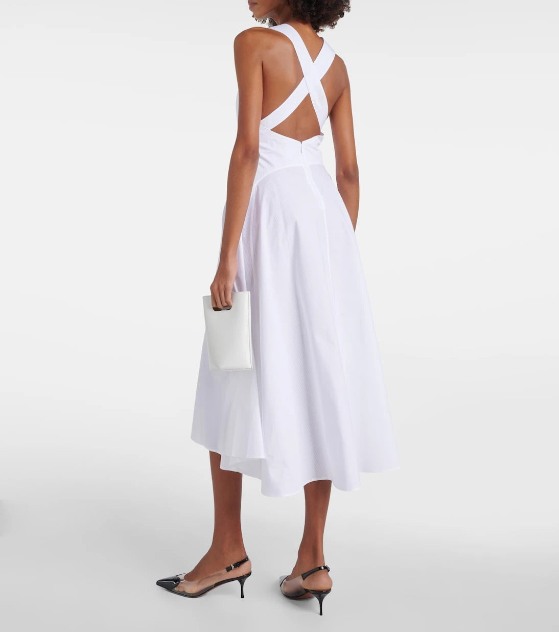 Alaïa - Cotton poplin midi dress