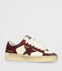 Burgundy Leather Stardan Sneakers