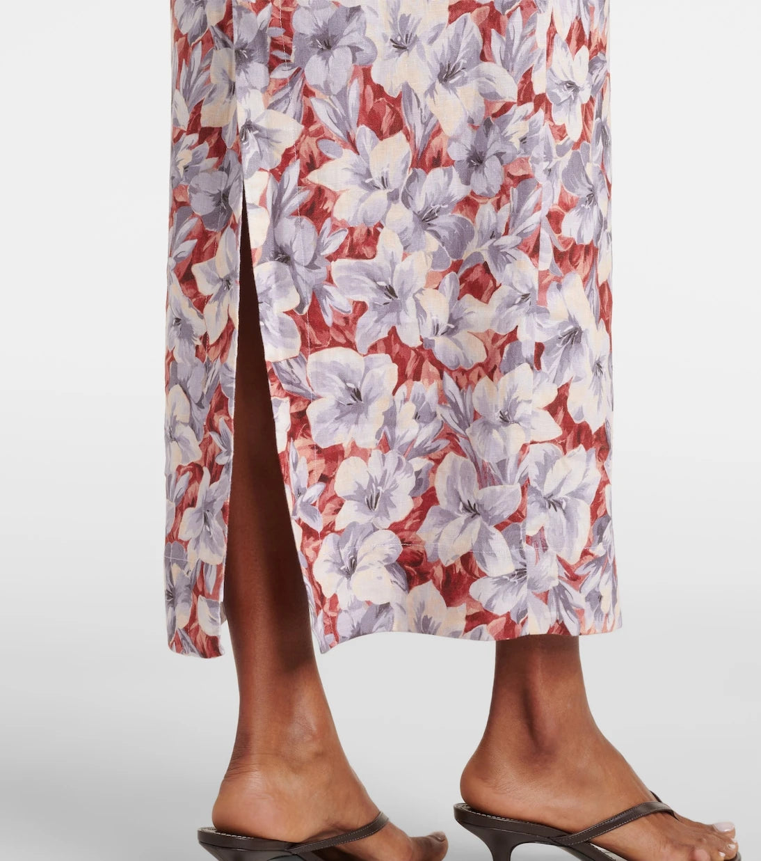 Posse - Emma floral linen maxi skirt