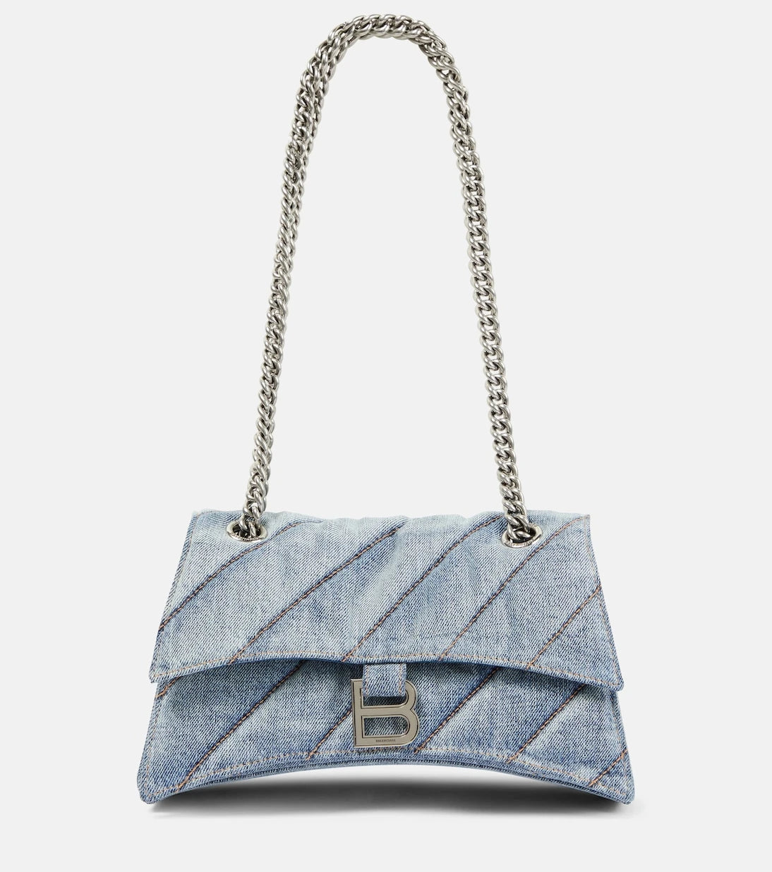Balenciaga - Crush Medium denim shoulder bag