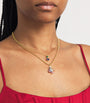 Emily P. Wheeler Yellow Gold and Mixed Gemstone Rainbow Fish Necklace
