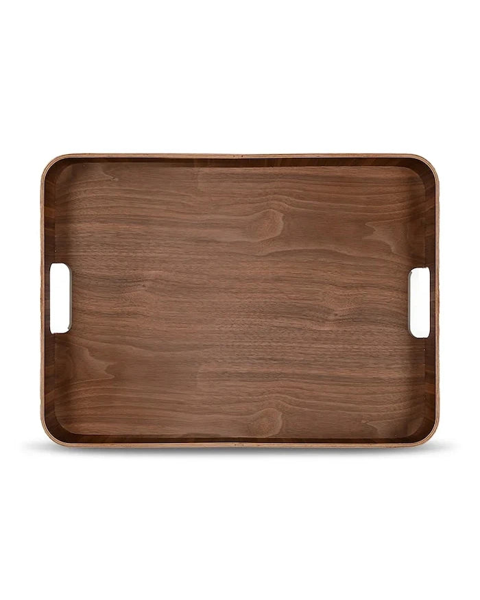 Sagaform ceviz ağacından servis tepsisi 55 x 40 x 6 cm