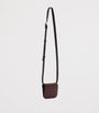 AllSaints Red Small Leather Maeve Cross-Body Card Holder