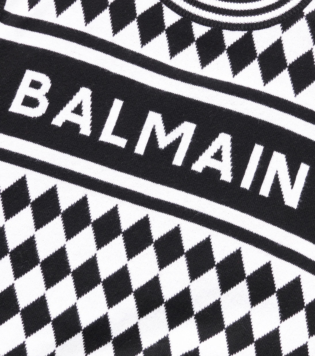 Balmain Kids - سترة صوفية بدون أكمام قطنية