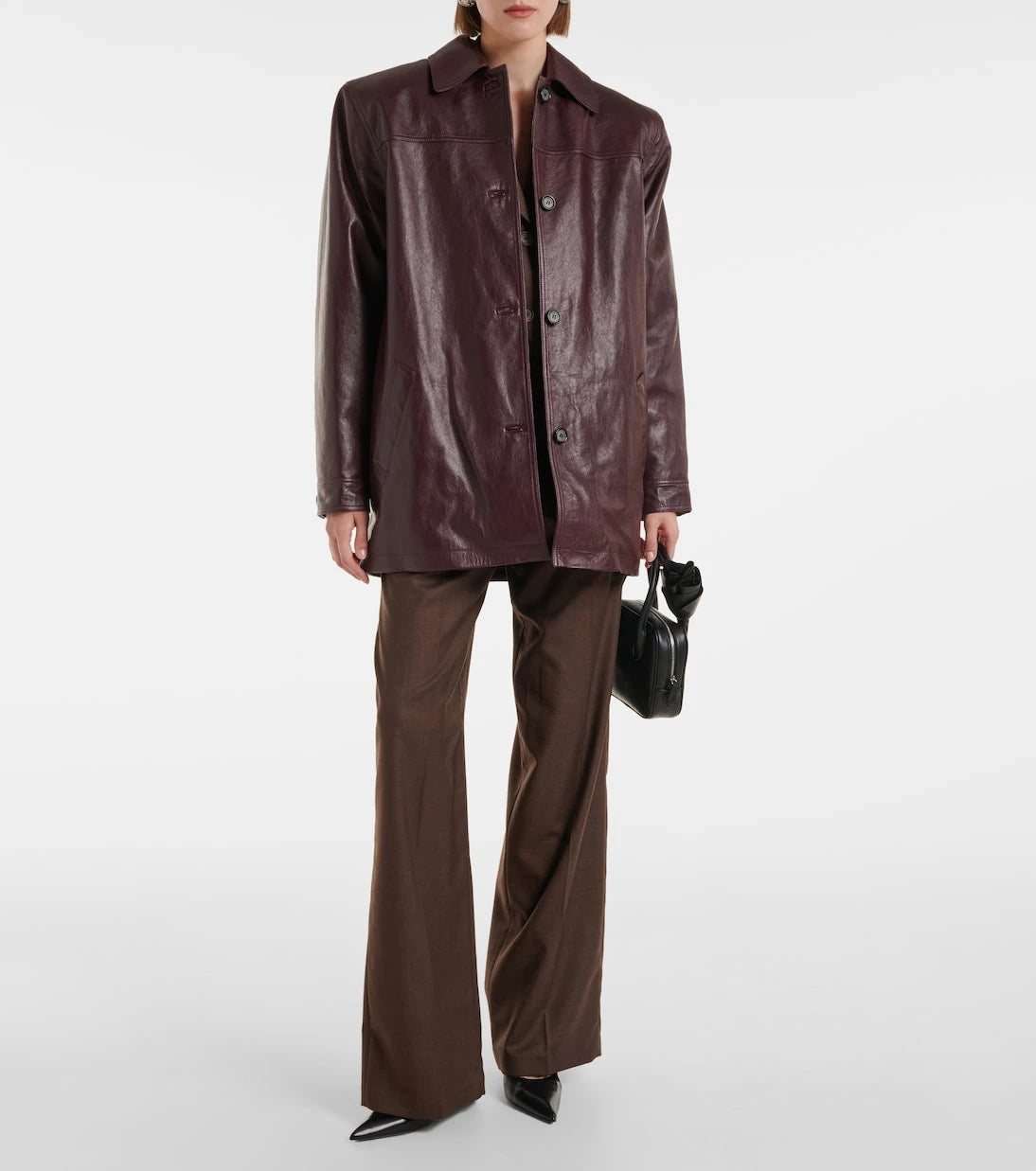 Magda Butrym - Oversized leather jacket