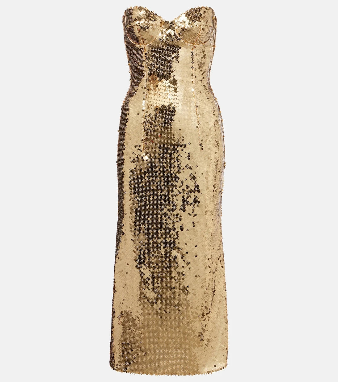 Dolce&Gabbana - Sequined bustier dress