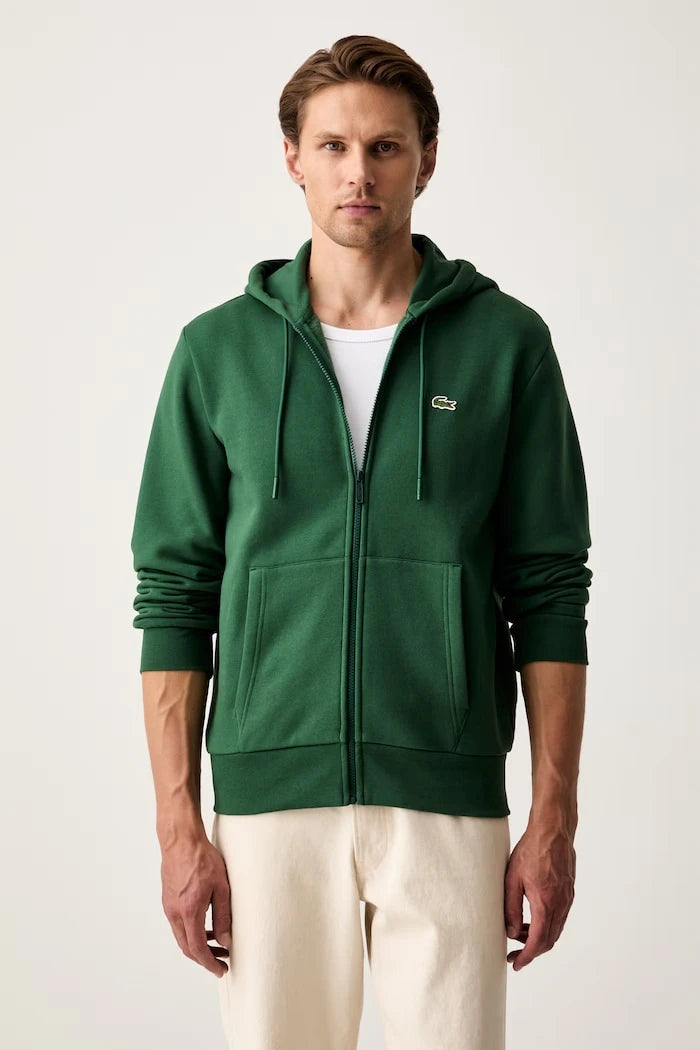 Lacoste суичър с качулка мъжки с памук