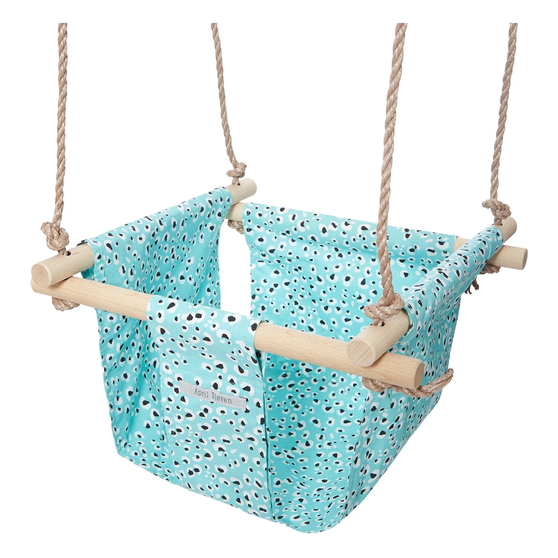 April Eleven - Leopard cotton baby swing