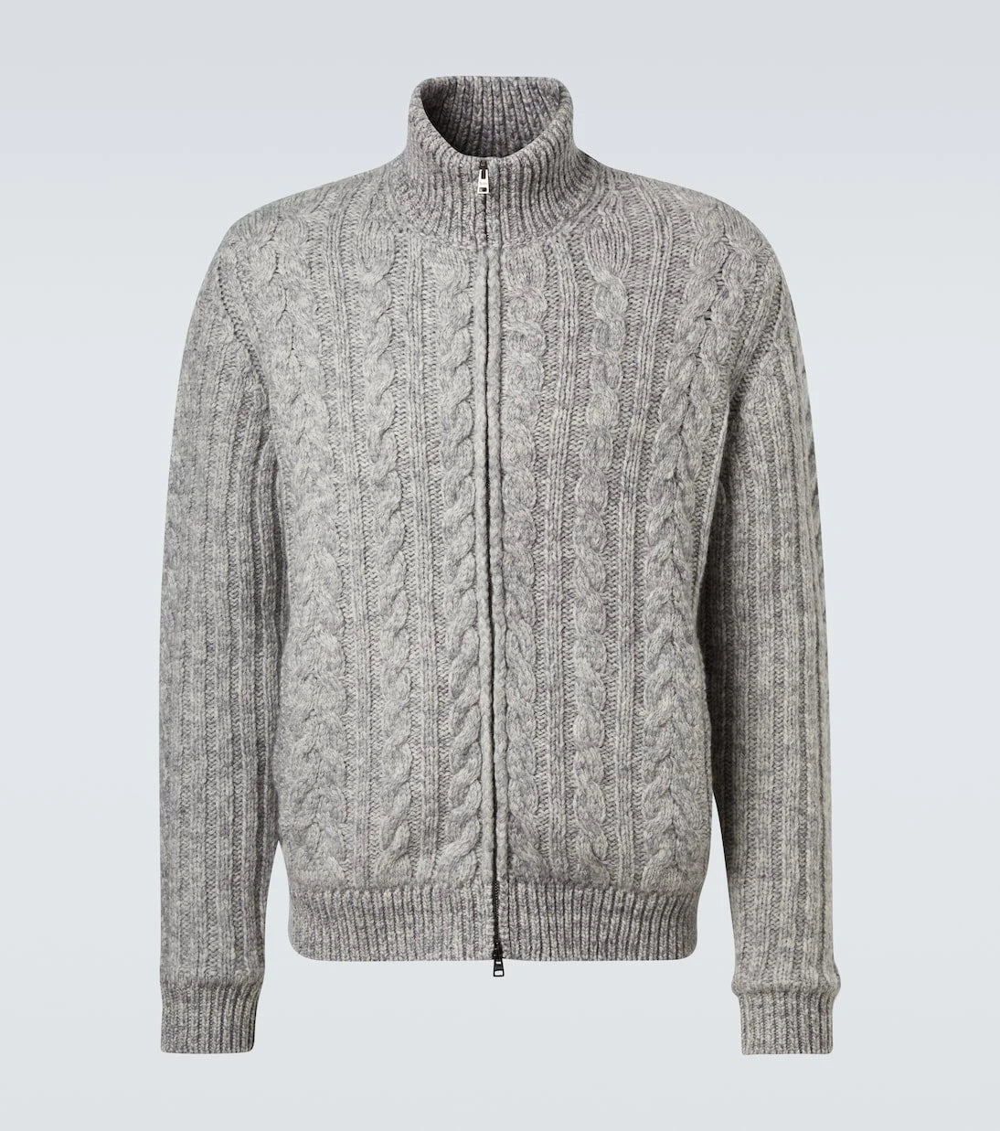 Herno - Cable-knit wool jacket