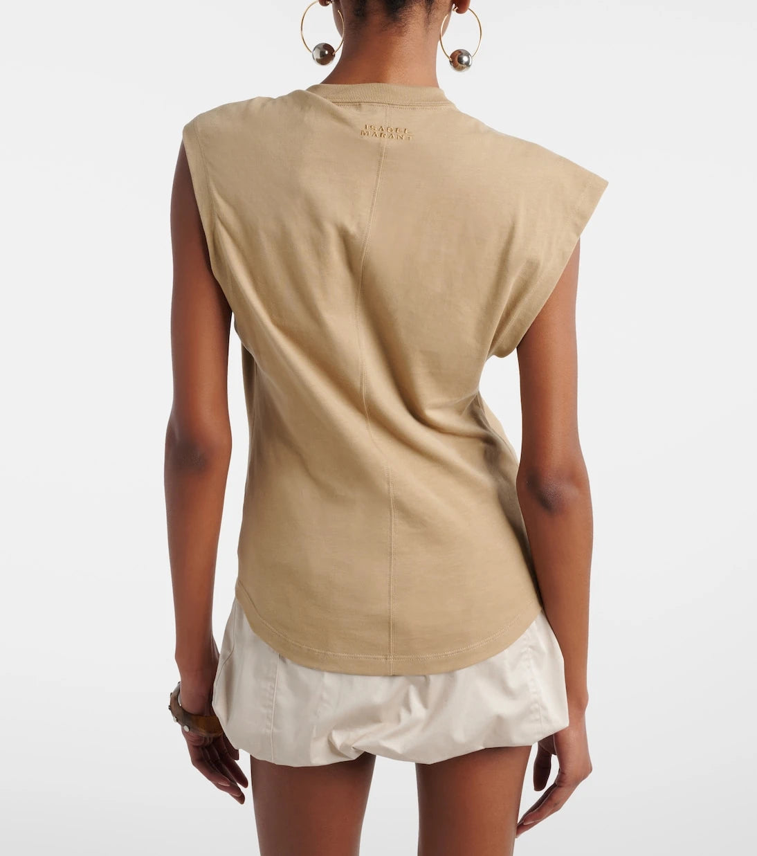 Isabel Marant - Nayda gathered cotton jersey T-shirt