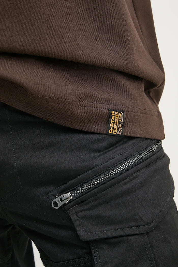 G-Star Erkek pamuk ve elastan kargo kısa pantolon Rovic zip regular
