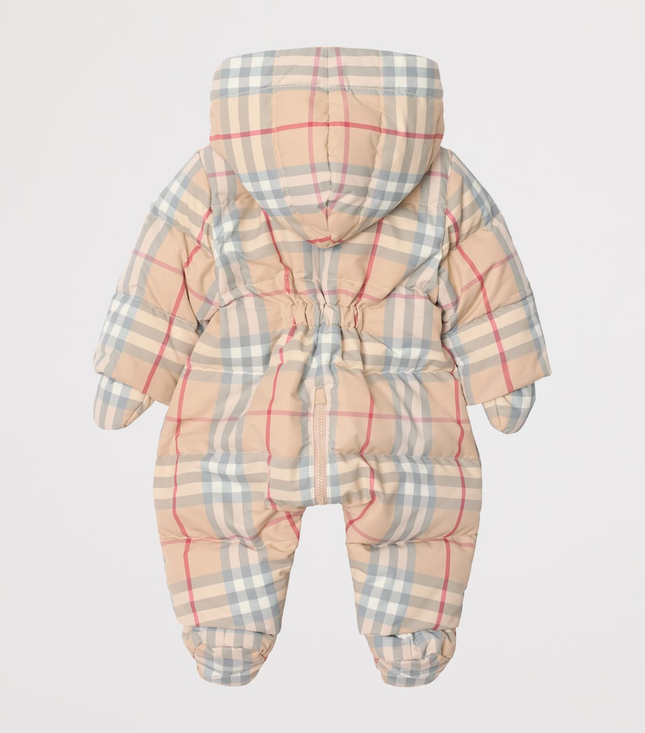 Burberry Kids Check Puffer All-In-One (1-18 Months)