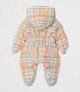 Burberry Kids Check Puffer All-In-One (1-18 Months)