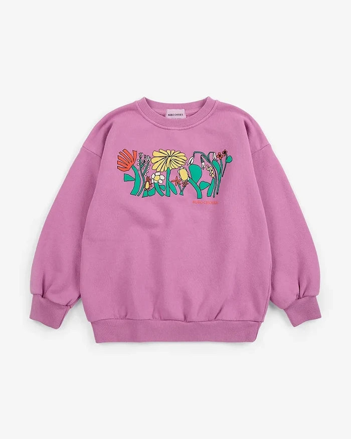 Bobo Choses Color Herbalist relaxed sweatshirt çocuk pamuklu sweatshirt