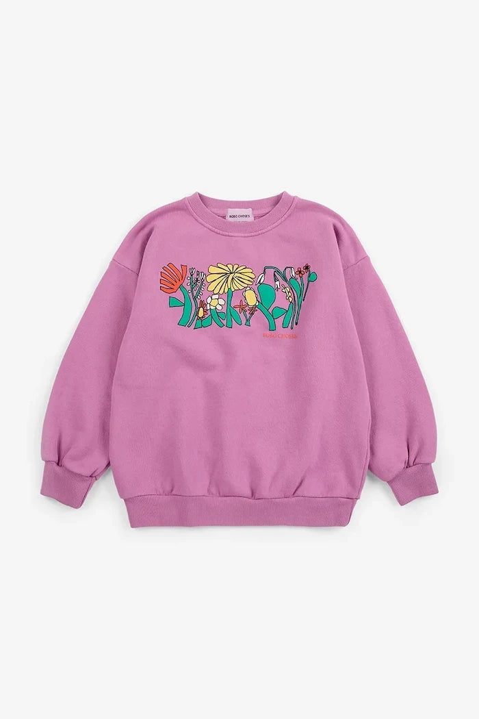 Bobo Choses Color Herbalist relaxed sweatshirt çocuk pamuklu sweatshirt