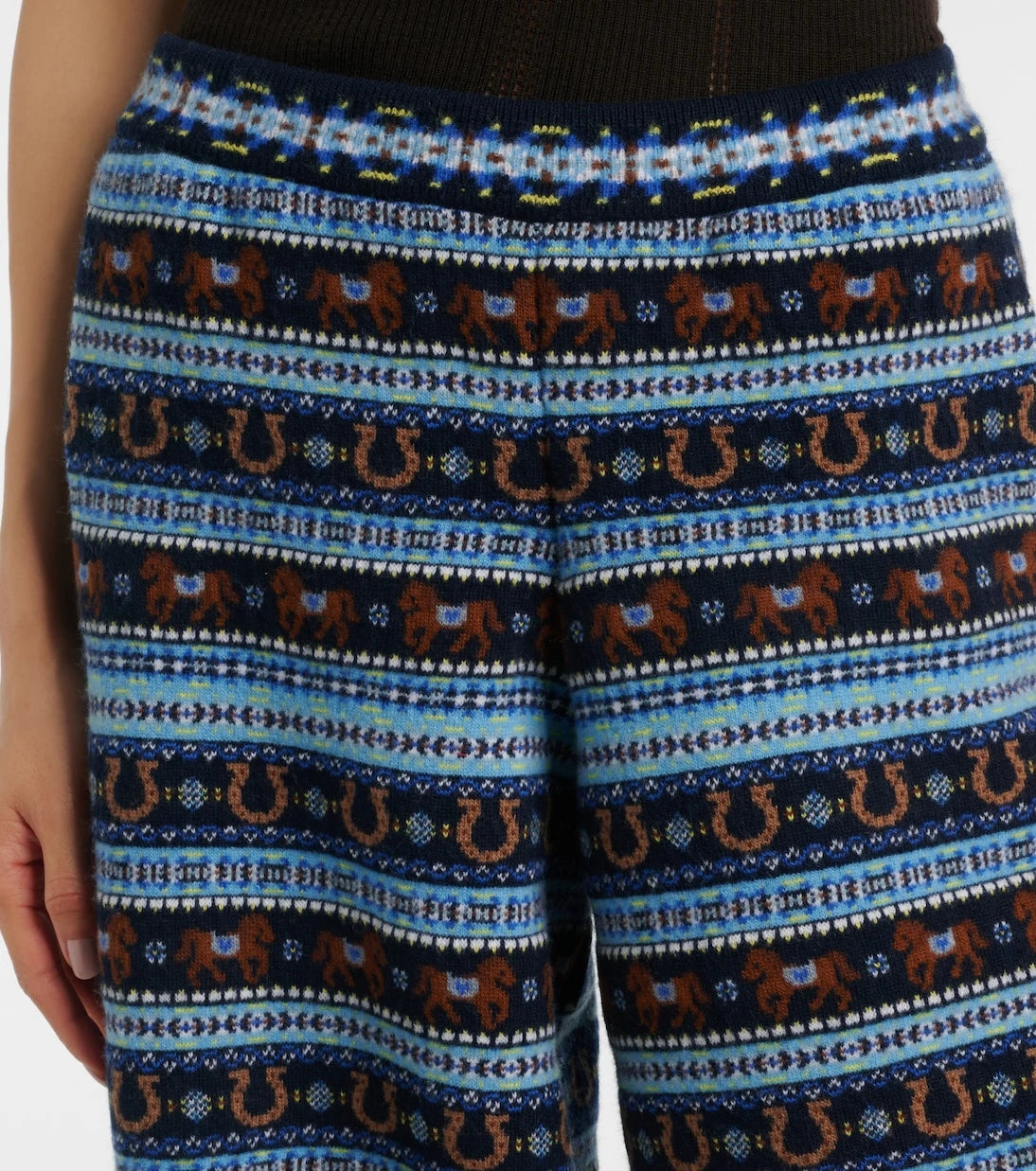 Stella McCartney - Knitted virgin wool straight pants
