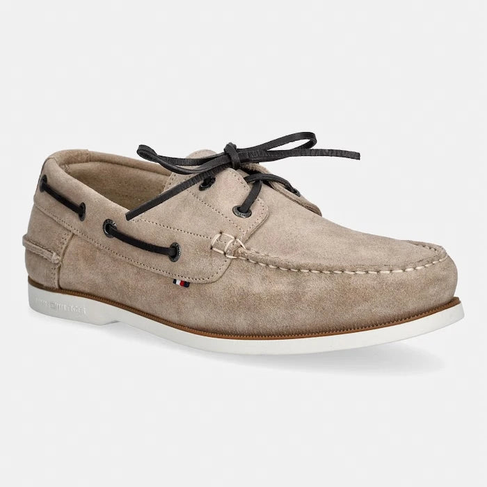Tommy Hilfiger erkek süet mokasen TH BOAT SHOE CORE SUEDE