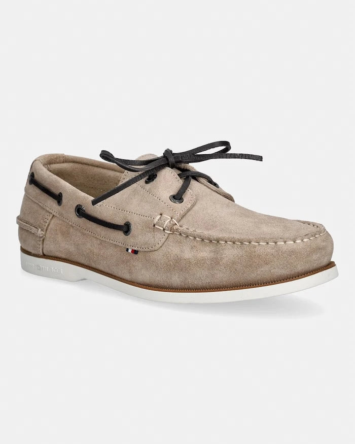 Tommy Hilfiger erkek süet mokasen TH BOAT SHOE CORE SUEDE