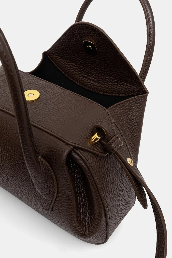 Yuzefi kadın crossbody deri çanta OYSTER MINI DUFFLE